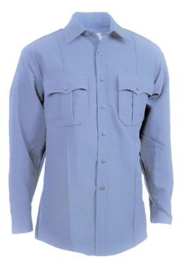 Elbeco TexTrop2 Long Sleeve Polyester Shirt - Light Blue